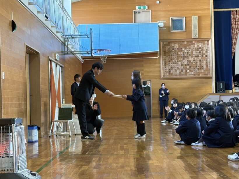 12/19　今日の田中小（２学期終業式）