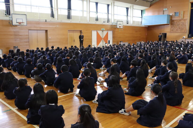1/8　今日の田中小（３学期始業式）
