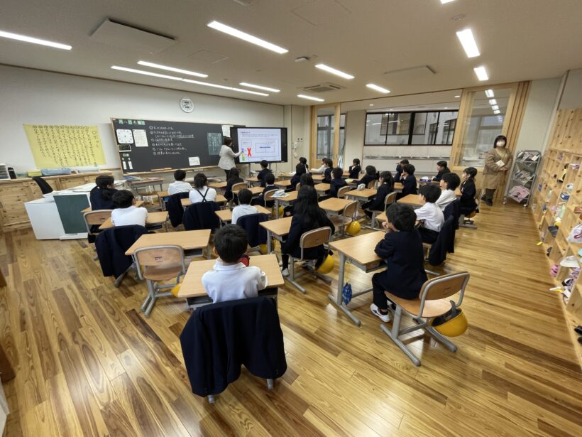 1/8　今日の田中小（３学期始業式）