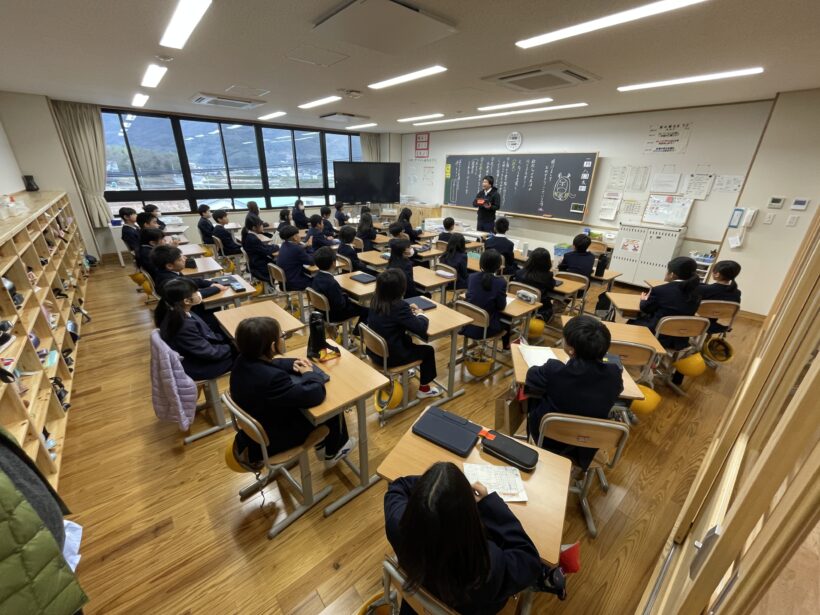 1/8　今日の田中小（３学期始業式）
