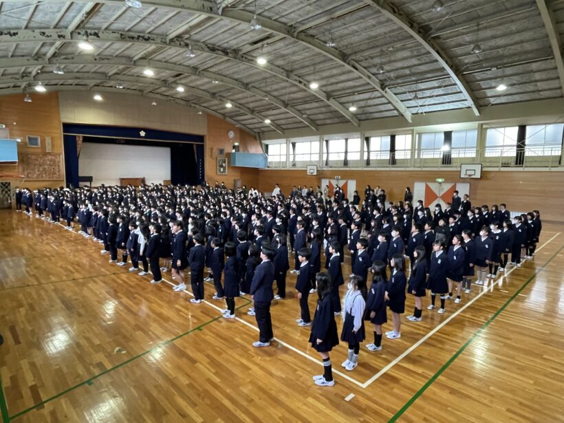 1/8　今日の田中小（３学期始業式）