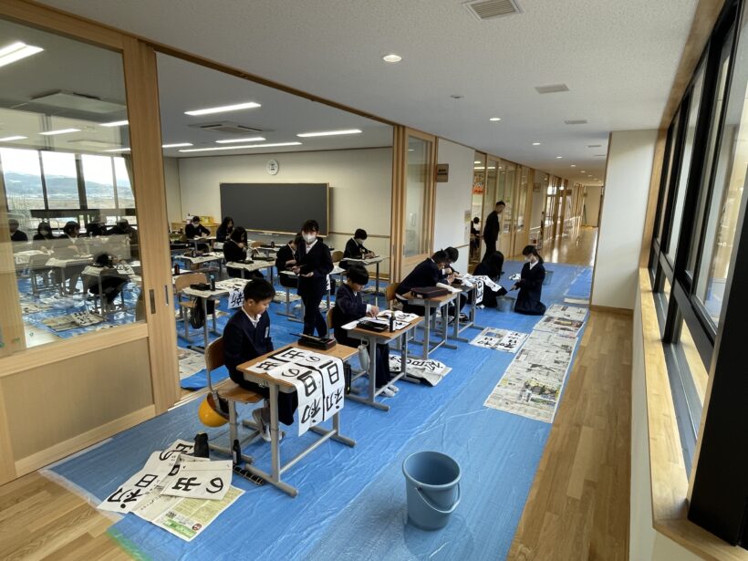 1/8　今日の田中小（３学期始業式）