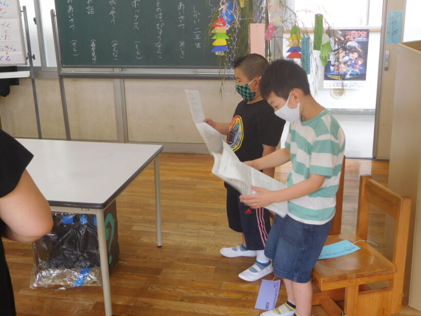 7月6日　七夕集会（小学校）