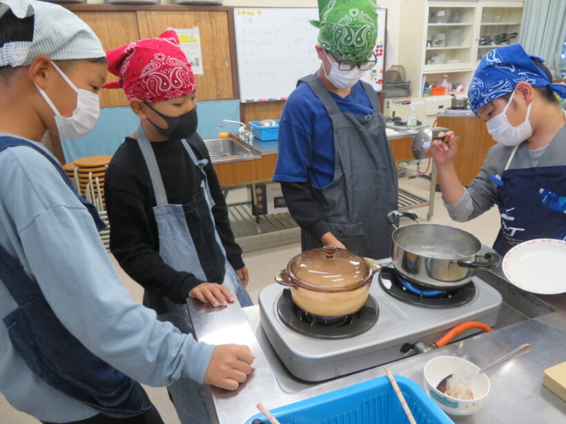 調理実習5年生