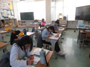 競書会の練習開始