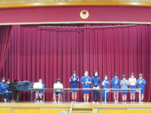 ６年生を送る会