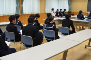 那賀地方駅伝大会壮行会・生徒会役員立候補者立会演説会